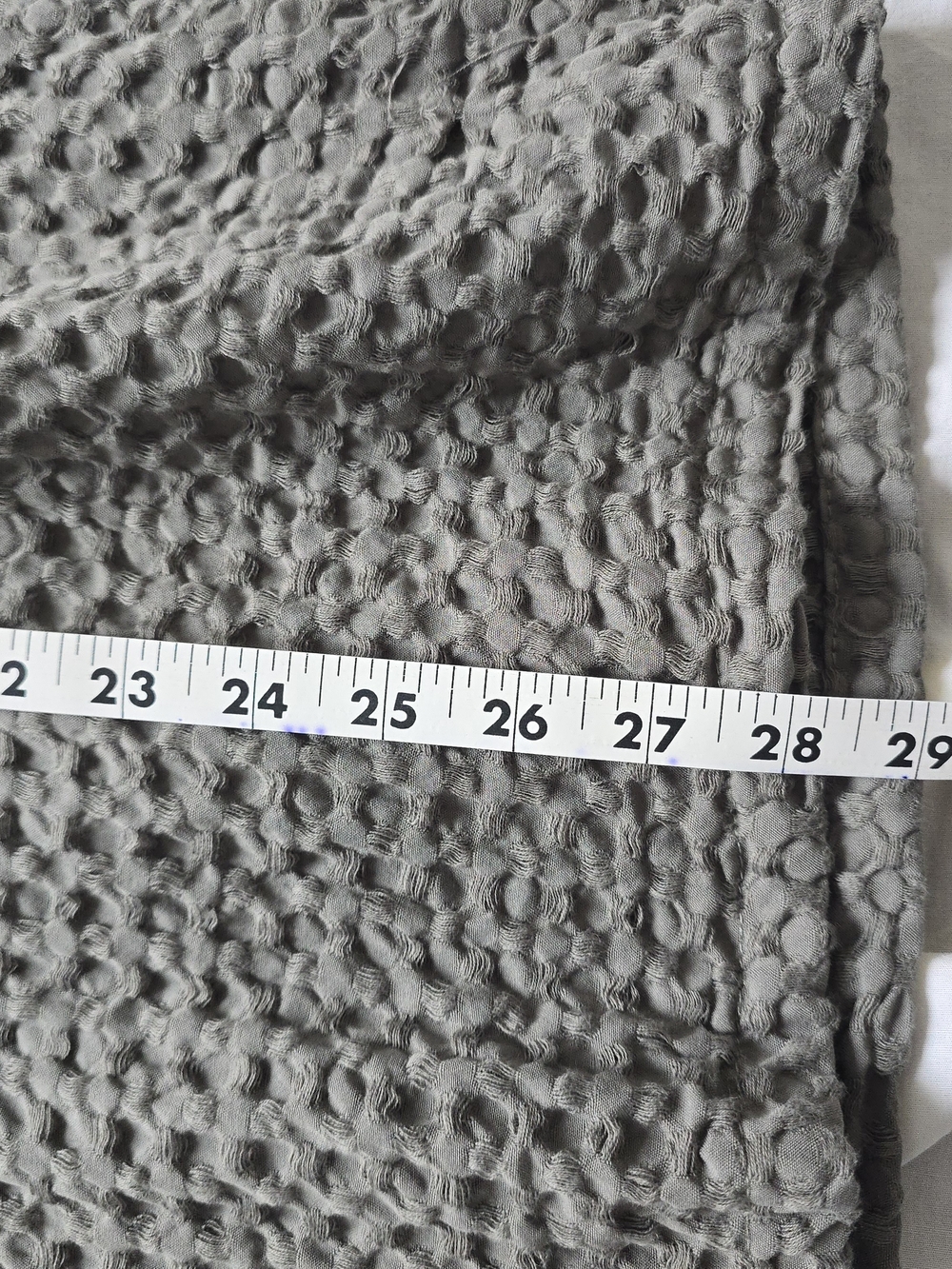 Men's Textured Waffle-Knit Button-Up Shirt — Olive Green - Picture 4 of 4